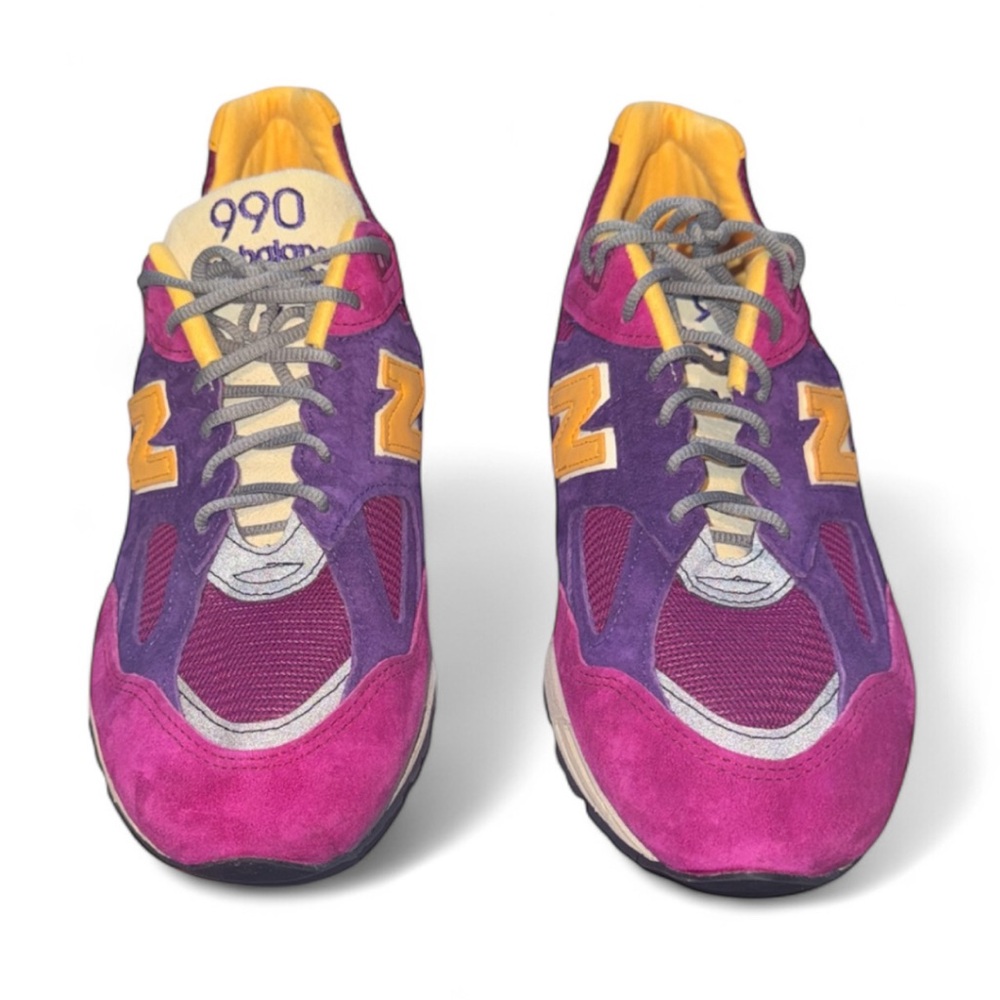 Teddy Santis x New Balance 990v2 Made in USA 'Purple Yellow' - Picture 6 of 9